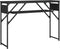 vidaXL - Wandtafel - met - schap - 105x30x75 - cm - bewerkt - hout - zwart
