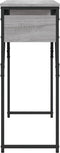 vidaXL - Wandtafel - met - schap - 105x30x75 - cm - bewerkt - hout - grijs - sonoma