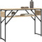 vidaXL - Wandtafel - met - schap - 105x30x75 - cm - bewerkt - hout - sonoma - eikenkleur