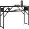 vidaXL - Wandtafel - met - schap - 105x30x75 - cm - bewerkt - hout - zwart
