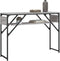 vidaXL - Wandtafel - met - schap - 105x30x75 - cm - bewerkt - hout - grijs - sonoma