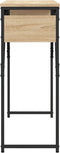 vidaXL - Wandtafel - met - schap - 105x30x75 - cm - bewerkt - hout - sonoma - eikenkleur