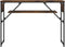 vidaXL - Wandtafel - met - schap - 105x30x75 - cm - bewerkt - hout - gerookt - eiken