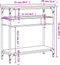 vidaXL - Wandtafel - met - schap - 75x29x75 - cm - bewerkt - hout - grijs - sonoma - eiken