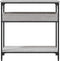 vidaXL - Wandtafel - met - schap - 75x29x75 - cm - bewerkt - hout - grijs - sonoma - eiken