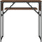 vidaXL - Wandtafel - met - schap - 75x30x75 - cm - bewerkt - hout - bruin - eikenkleur