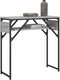 vidaXL - Wandtafel - met - schap - 75x30x75 - cm - bewerkt - hout - grijs - sonoma