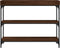 vidaXL - Wandtafel - met - schappen - 100x30x80 - cm - bruin - eikenkleur