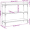 vidaXL - Wandtafel - met - schappen - 100x30x80 - cm - bruin - eikenkleur