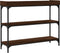 vidaXL - Wandtafel - met - schappen - 100x30x80 - cm - bruin - eikenkleur