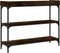 vidaXL - Wandtafel - met - schappen - 100x30x80 - cm - gerookt - eikenkleurig