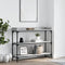 vidaXL - Wandtafel - met - schappen - 100x30x80 - cm - grijs - sonoma - eikenkleurig
