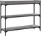 vidaXL - Wandtafel - met - schappen - 100x30x80 - cm - grijs - sonoma - eikenkleurig