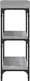 vidaXL - Wandtafel - met - schappen - 100x30x80 - cm - grijs - sonoma - eikenkleurig