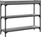 vidaXL - Wandtafel - met - schappen - 100x30x80 - cm - grijs - sonoma - eikenkleurig