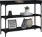 vidaXL - Wandtafel - met - schappen - 100x30x80 - cm - zwart