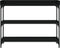 vidaXL - Wandtafel - met - schappen - 100x30x80 - cm - zwart