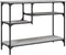 vidaXL - Wandtafel - met - schappen - 100x35x75 - cm - grijs - sonoma - eikenkleurig