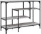 vidaXL - Wandtafel - met - schappen - 100x35x75 - cm - grijs - sonoma - eikenkleurig