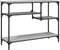 vidaXL - Wandtafel - met - schappen - 100x35x75 - cm - grijs - sonoma - eikenkleurig