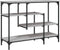 vidaXL - Wandtafel - met - schappen - 100x35x75 - cm - grijs - sonoma - eikenkleurig