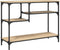 vidaXL - Wandtafel - met - schappen - 100x35x75 - cm - sonoma - eikenkleurig