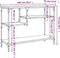 vidaXL - Wandtafel - met - schappen - 100x35x75 - cm - sonoma - eikenkleurig
