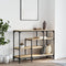 vidaXL - Wandtafel - met - schappen - 100x35x75 - cm - sonoma - eikenkleurig