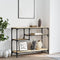 vidaXL - Wandtafel - met - schappen - 100x35x75 - cm - sonoma - eikenkleurig