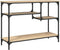 vidaXL - Wandtafel - met - schappen - 100x35x75 - cm - sonoma - eikenkleurig