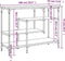 vidaXL - Wandtafel - met - schappen - 100x35x75 - cm - sonoma - eikenkleurig