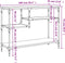 vidaXL - Wandtafel - met - schappen - 100x35x75 - cm - zwart