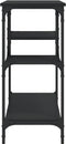 vidaXL - Wandtafel - met - schappen - 100x35x75 - cm - zwart