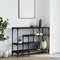 vidaXL - Wandtafel - met - schappen - 100x35x75 - cm - zwart