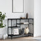 vidaXL - Wandtafel - met - schappen - 100x35x75 - cm - zwart