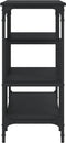 vidaXL - Wandtafel - met - schappen - 100x35x75 - cm - zwart
