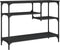 vidaXL - Wandtafel - met - schappen - 100x35x75 - cm - zwart
