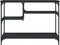 vidaXL - Wandtafel - met - schappen - 100x35x75 - cm - zwart