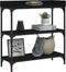 vidaXL - Wandtafel - met - schappen - 75x30x80 - cm - zwart