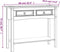 vidaXL - Wandtafel - Mexicaans - grenenhout - Corona-stijl - 90x34,5x73 - cm - wit