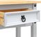 vidaXL - Wandtafel - Mexicaans - grenenhout - Corona-stijl - 90x34,5x73 - cm - wit