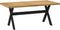 vidaXL - Wandtafel - NOAIN - X-vormige - poten - 120x30x75 - cm - massief - hout