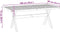 vidaXL - Wandtafel - NOAIN - X-vormige - poten - 120x30x75 - cm - massief - hout