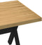 vidaXL - Wandtafel - NOAIN - X-vormige - poten - 120x30x75 - cm - massief - hout