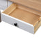 vidaXL - Wandtafel - Panama - Range - 110x40x72 - cm - massief - grenenhout - wit
