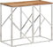 vidaXL - Wandtafel - roestvrij - staal - en - massief - acaciahout - zilverkleurig