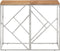 vidaXL - Wandtafel - roestvrij - staal - en - massief - acaciahout - zilverkleurig