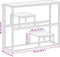 vidaXL - Wandtafel - roestvrij - staal - en - massief - acaciahout - zilverkleurig