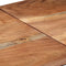 vidaXL - Wandtafel - roestvrij - staal - en - massief - acaciahout - zilverkleurig