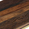 vidaXL - Wandtafel - roestvrij - staal - en - massief - bielshout - goudkleurig